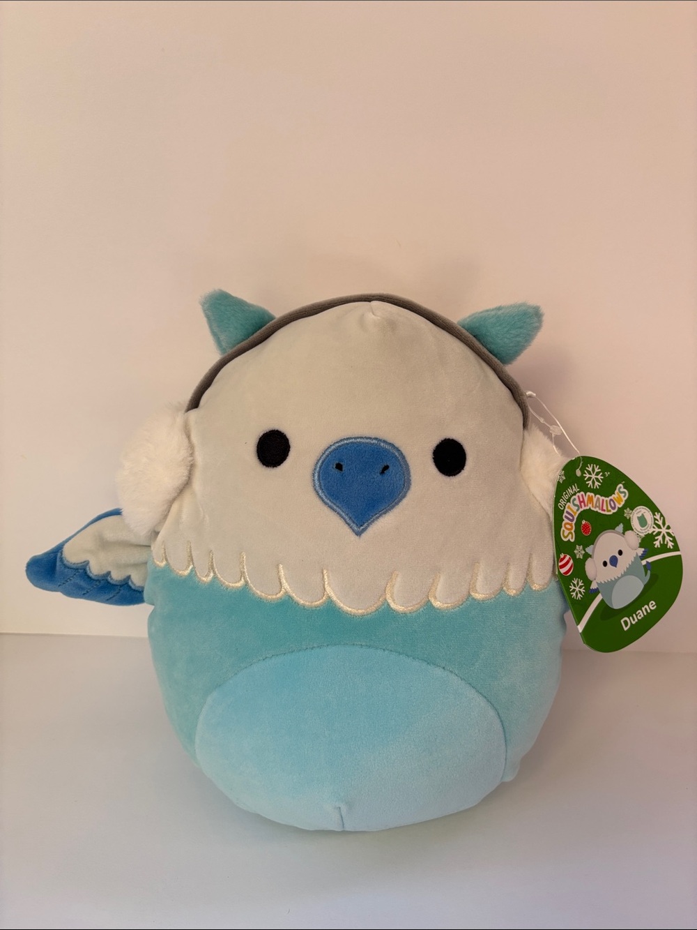 Squishmallows Duane the Griffin Winter 9” Plush NWT Holiday Blue White ❄️❄️
